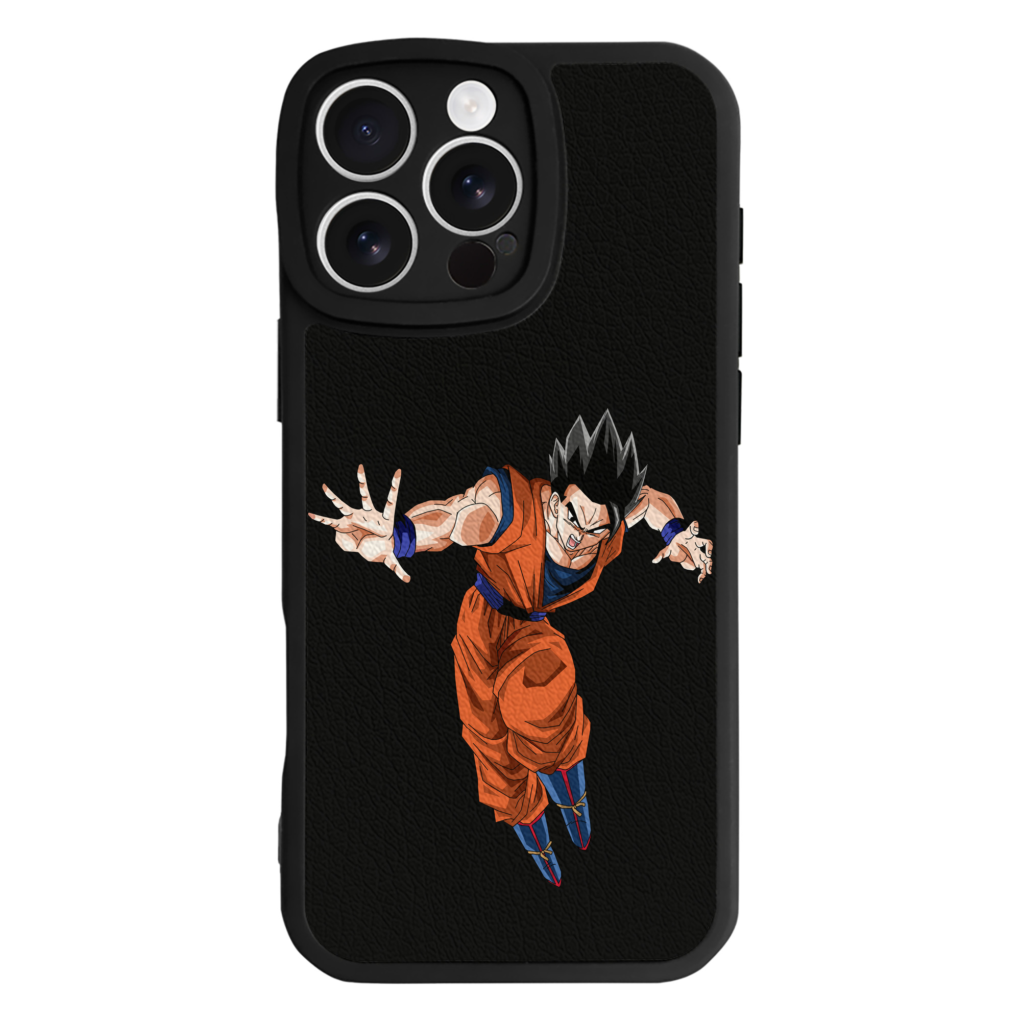 （画像用） ドラゴンボール 孫 悟飯（そんごはん）DRAGON BALL Son Gohan 【iPhone 16シリーズ対応】シリコンスマホケース（レザー調） 材質：シリコン